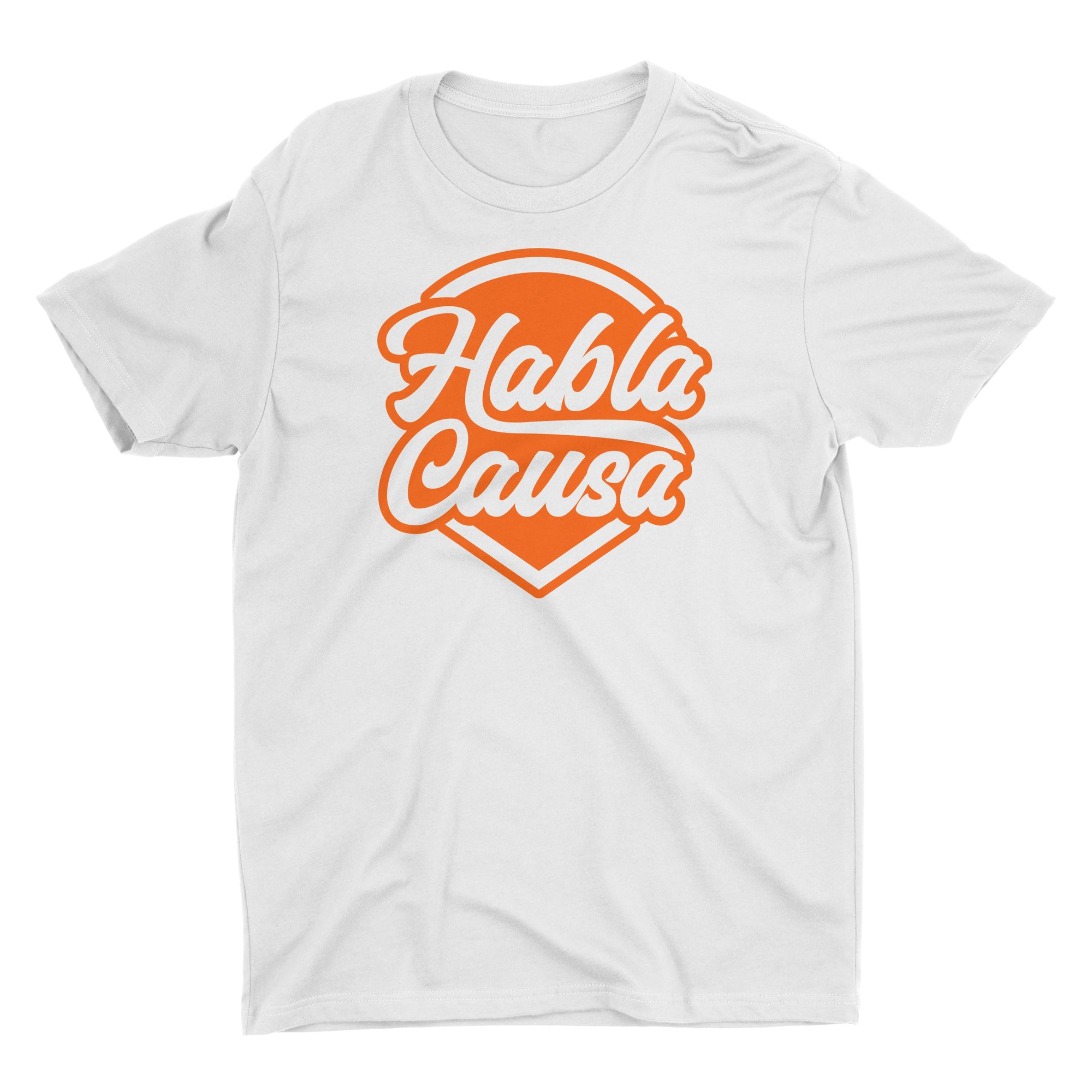 Habla Causa White Short Sleeve Crewneck Peru T-Shirt for Men