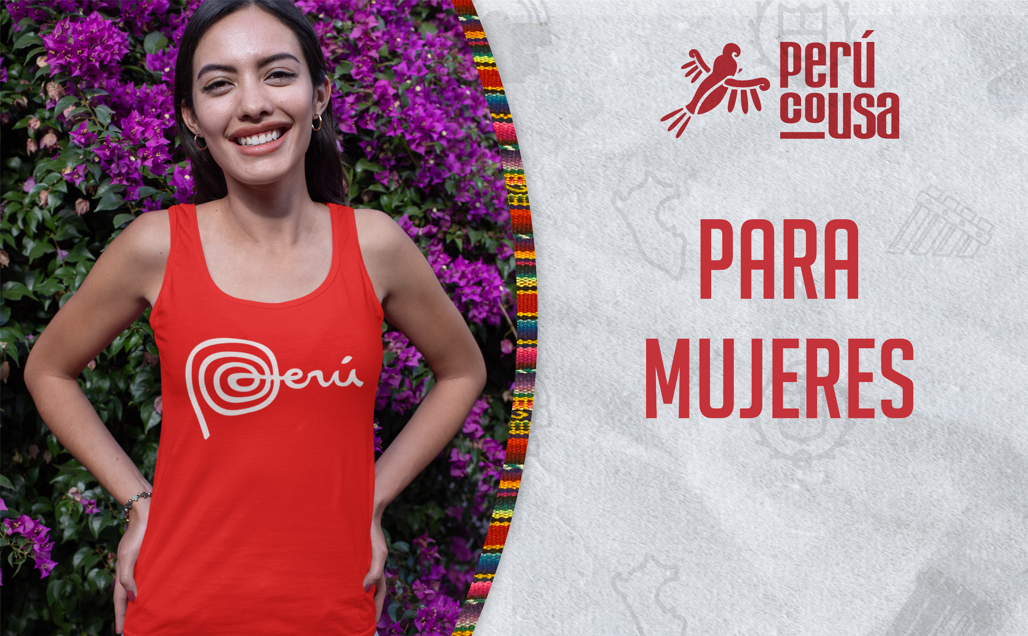 PeruCoUSA Marca Peru T-Shirt – Peruvian Flag Design, Combed Cotton, Unisex Fit – Red, Large – Show Your Peru Pride