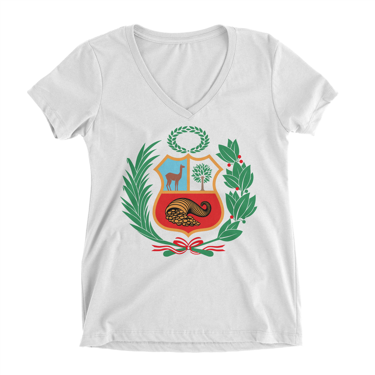 Peru Escudo V-Neck T-Shirt for Juniors