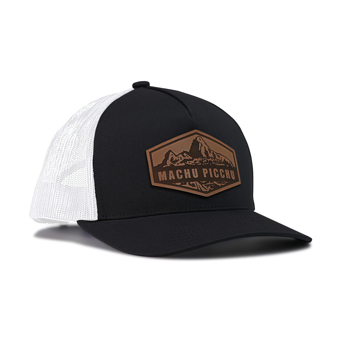 Machu Picchu Peru Trucker Hat - Black/White