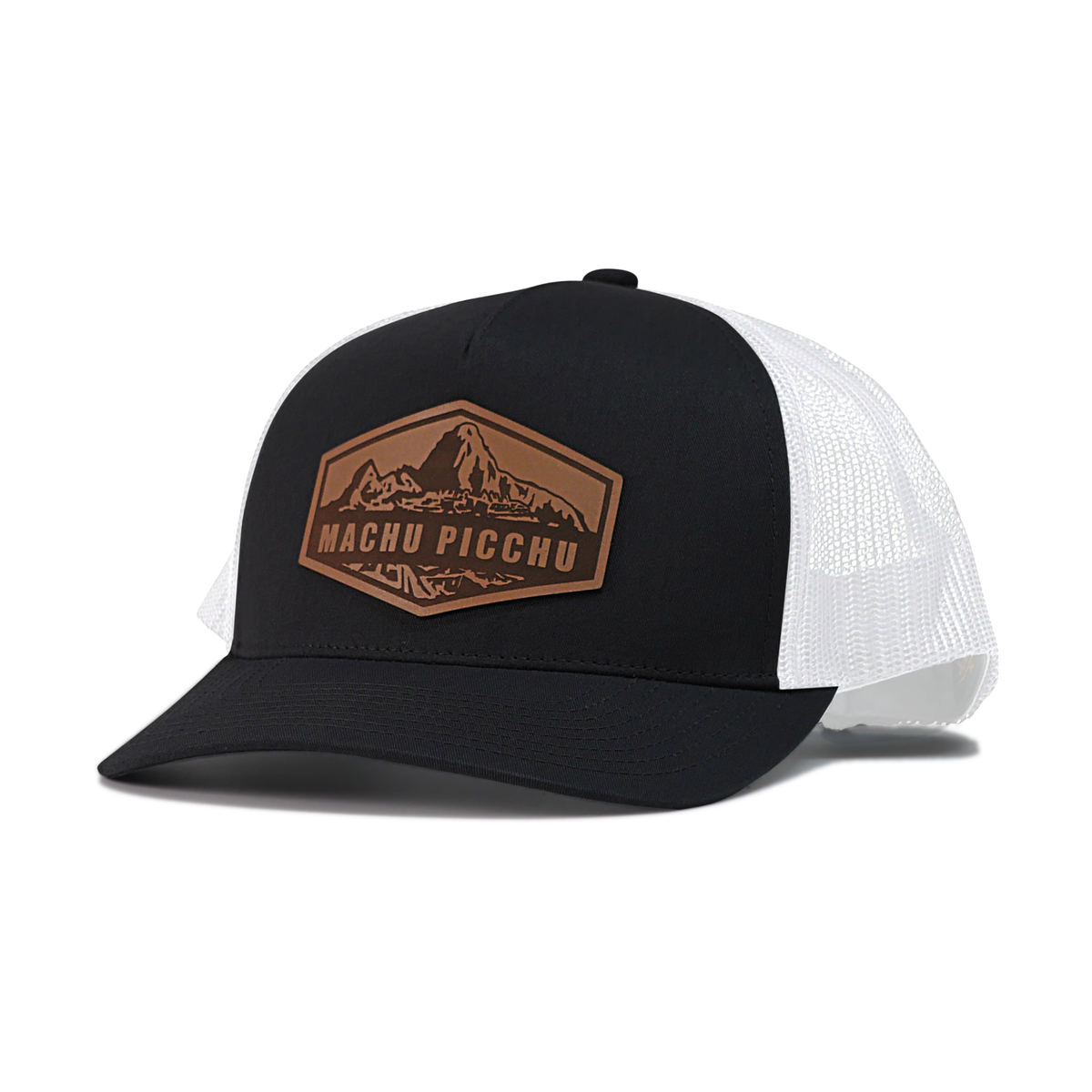 Machu Picchu Peru Trucker Hat - Black/White