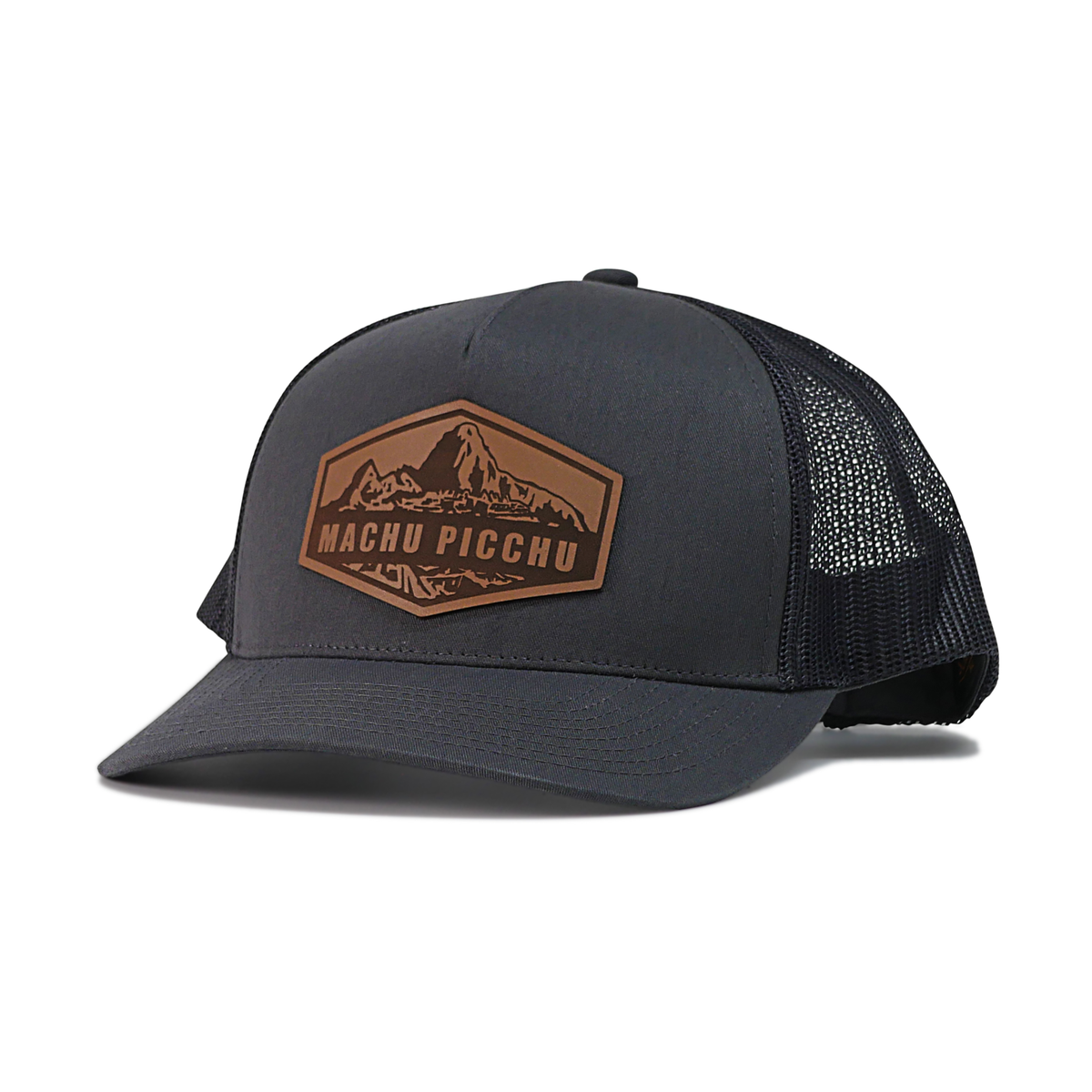 Machu Picchu Peru Trucker Hat - Charcoal