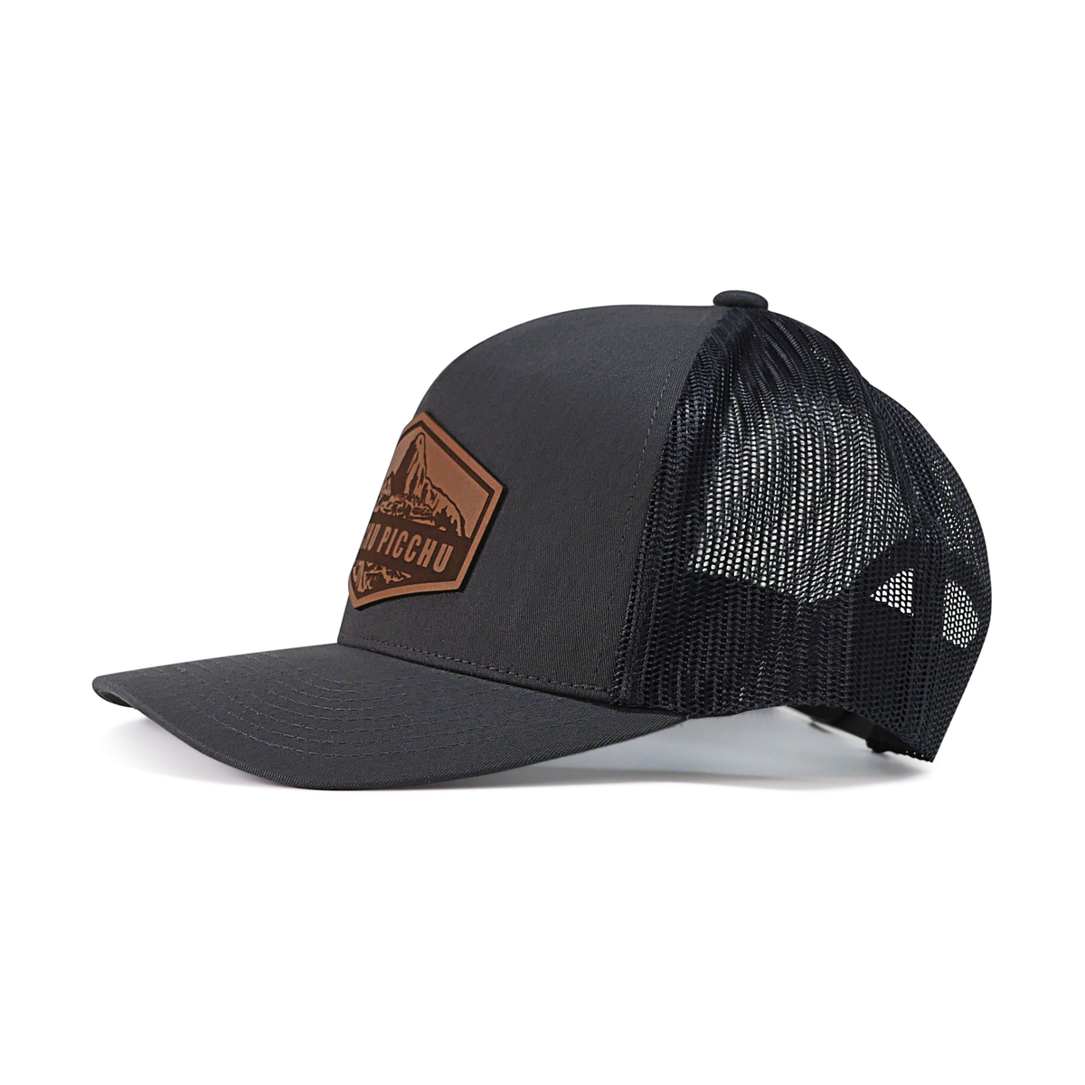 Machu Picchu Peru Trucker Hat - Charcoal