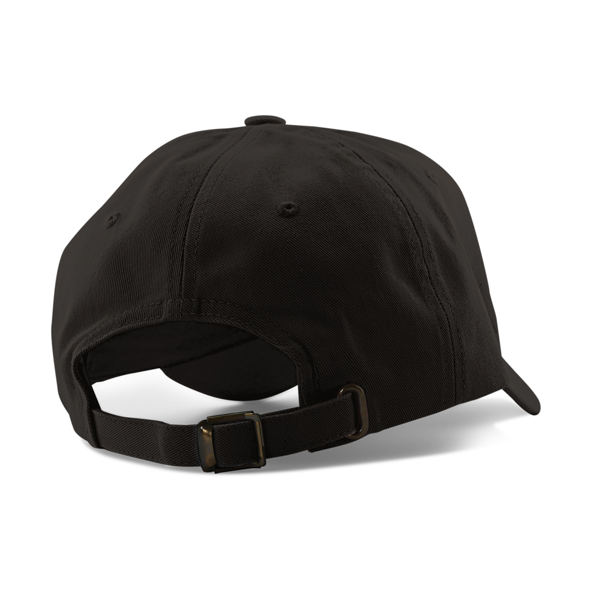 Peru Cursive Dad Hat - Unstructured Low Profile - Black