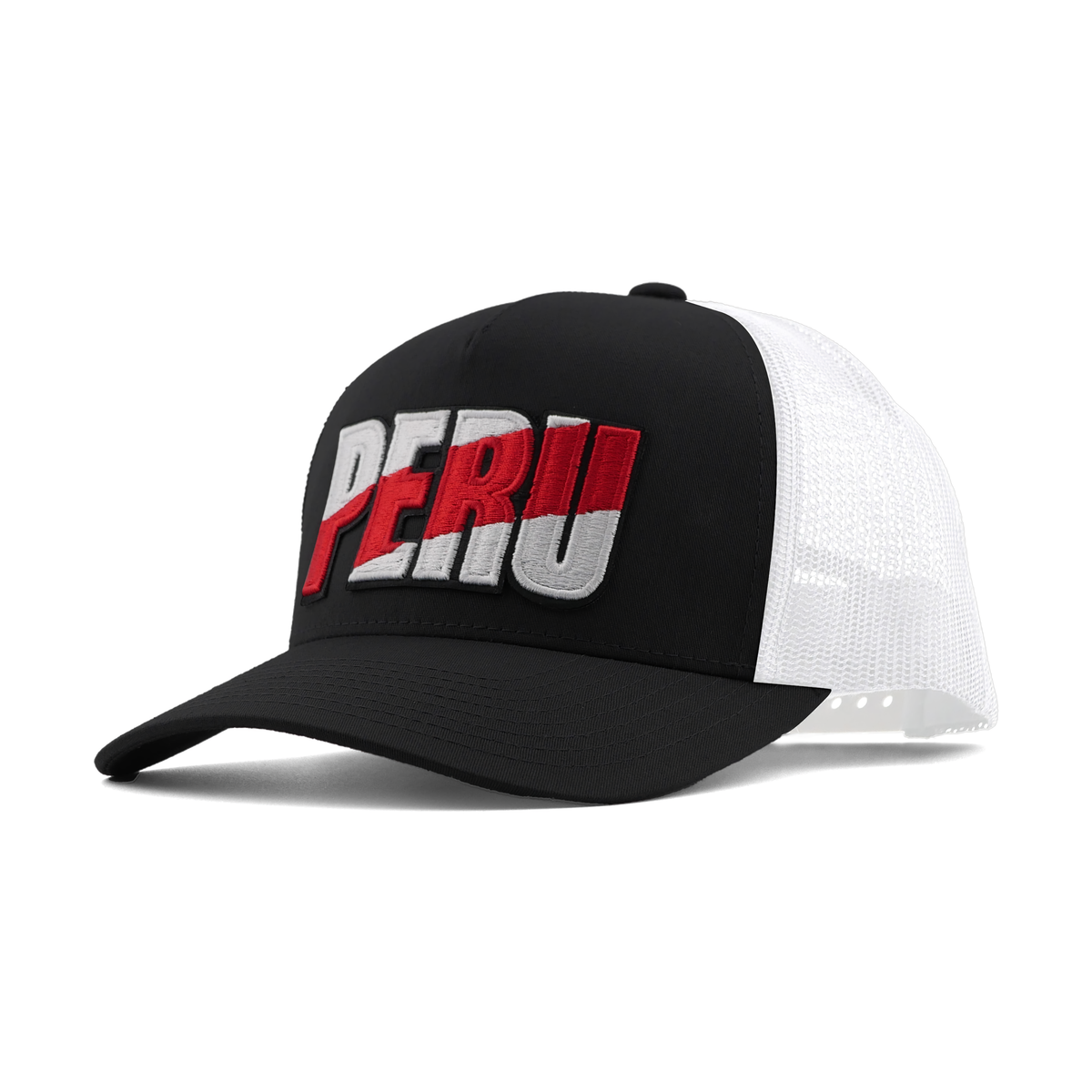 Peru Franja Trucker Hat - Black/White