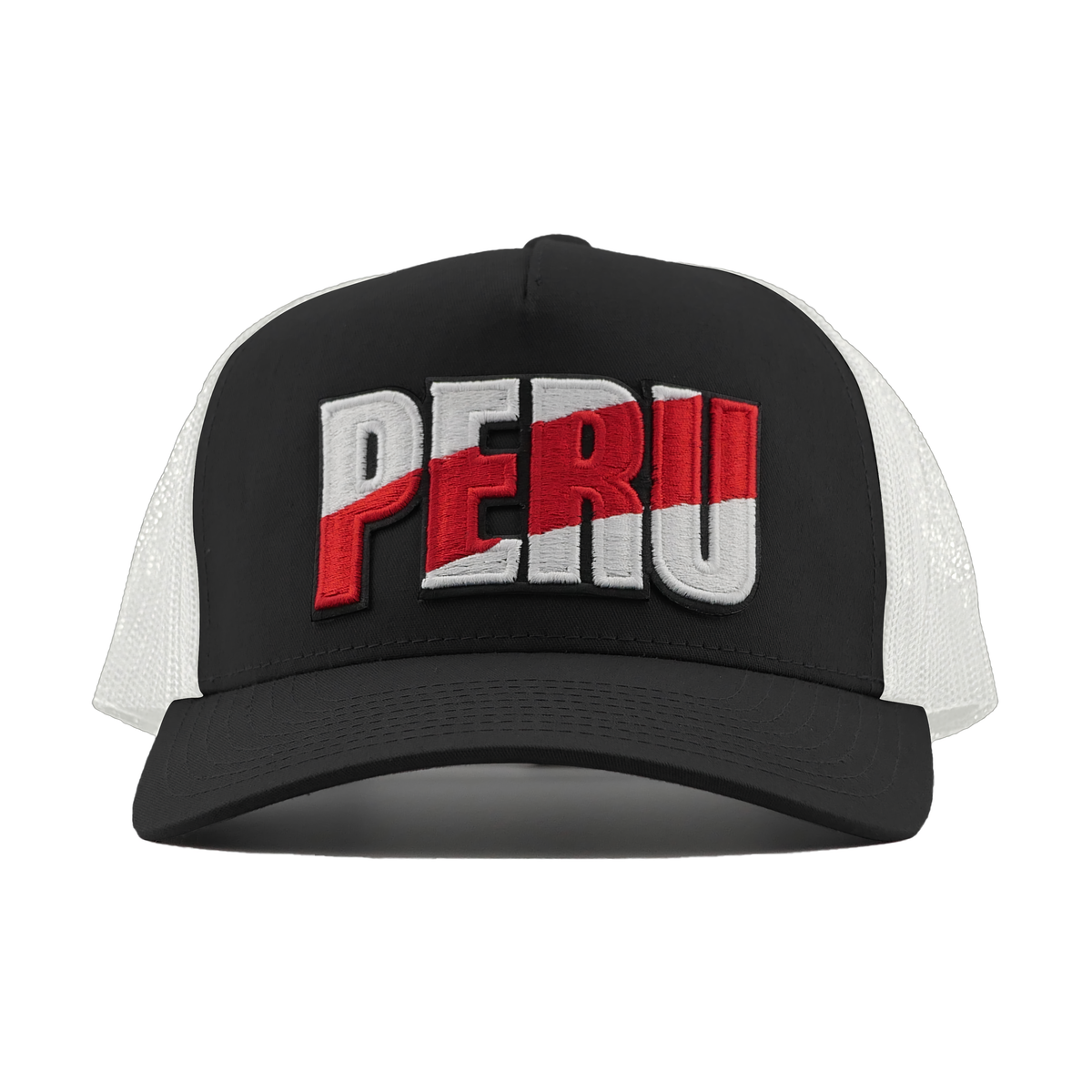 Peru Franja Trucker Hat - Black/White