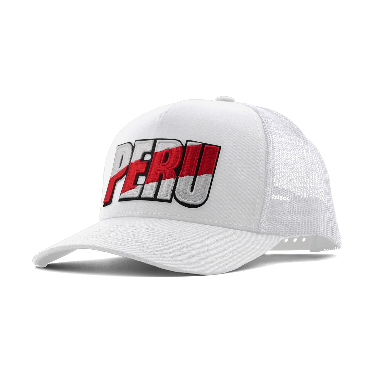 Peru Franja Trucker Hat - White