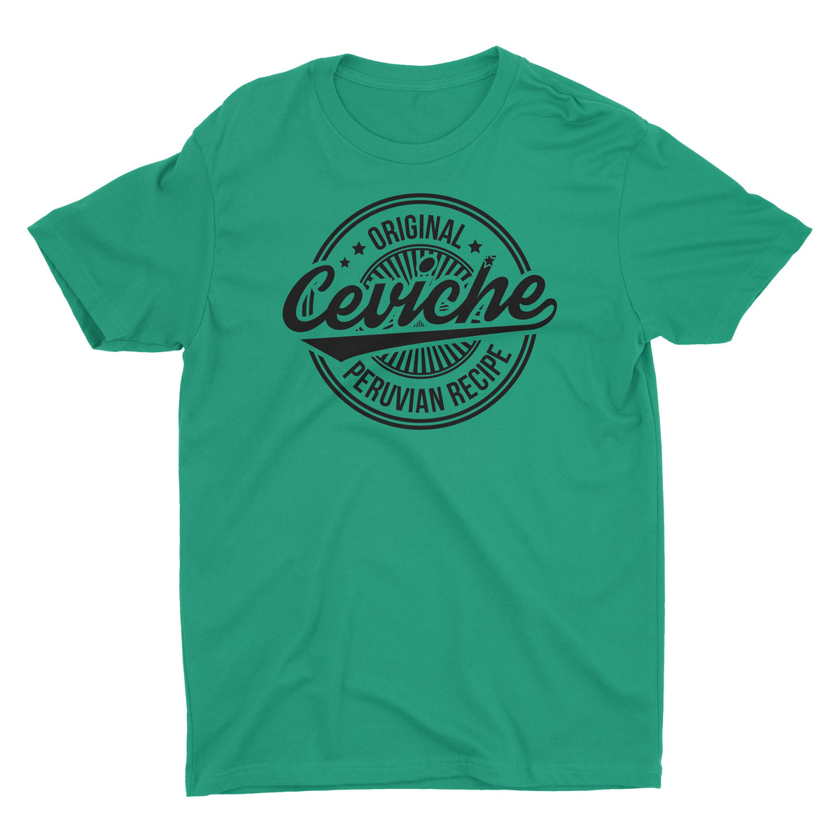 Ceviche Green Short Sleeve Crewneck T-Shirt for Men