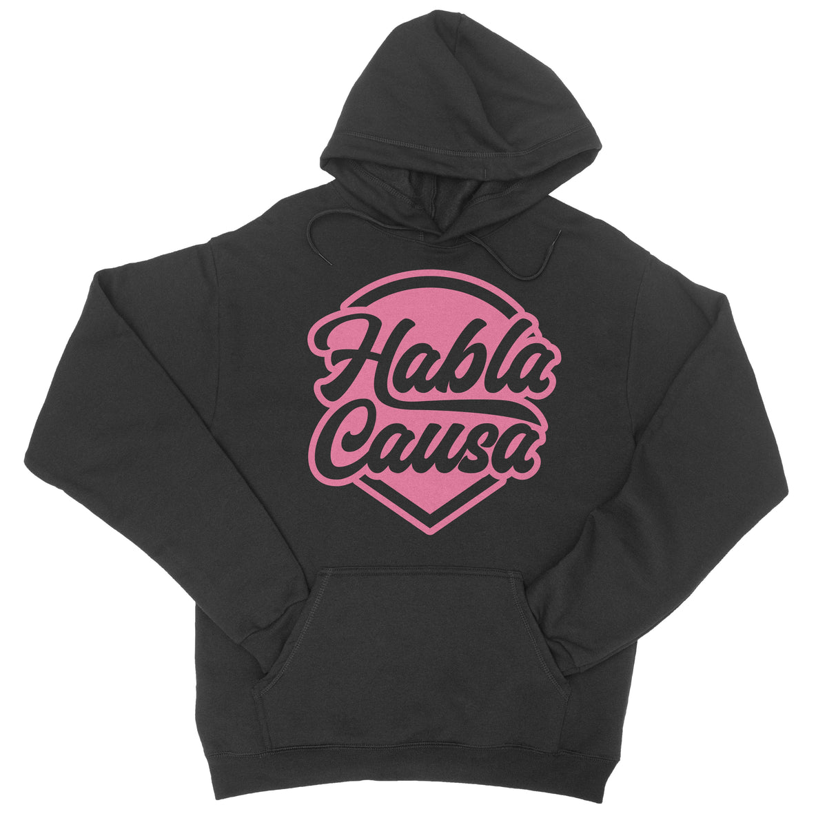 Habla Causa Black Pink Peru Hooded Sweatshirt for Men