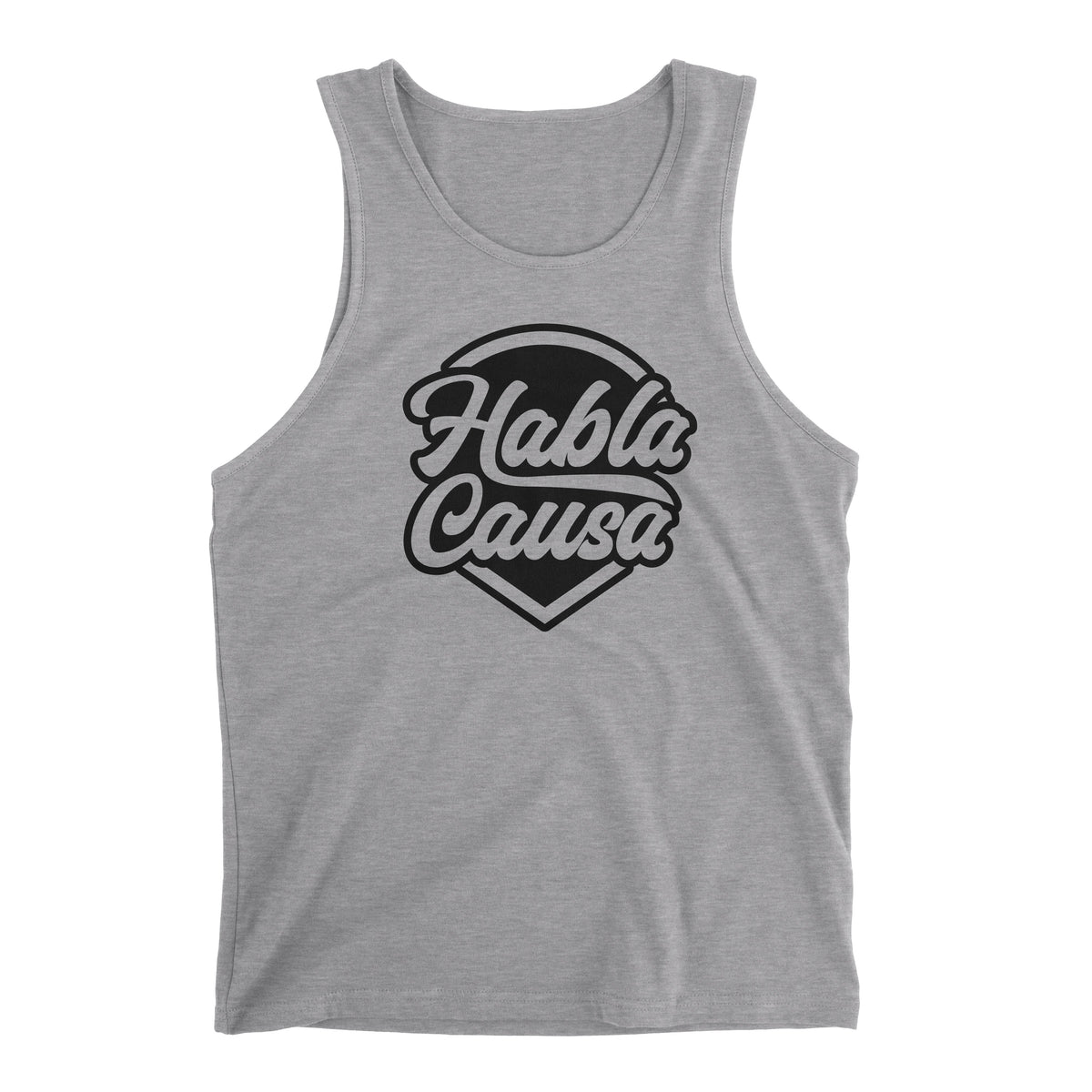 Habla Causa Heather Grey Peru Tank Top for Men