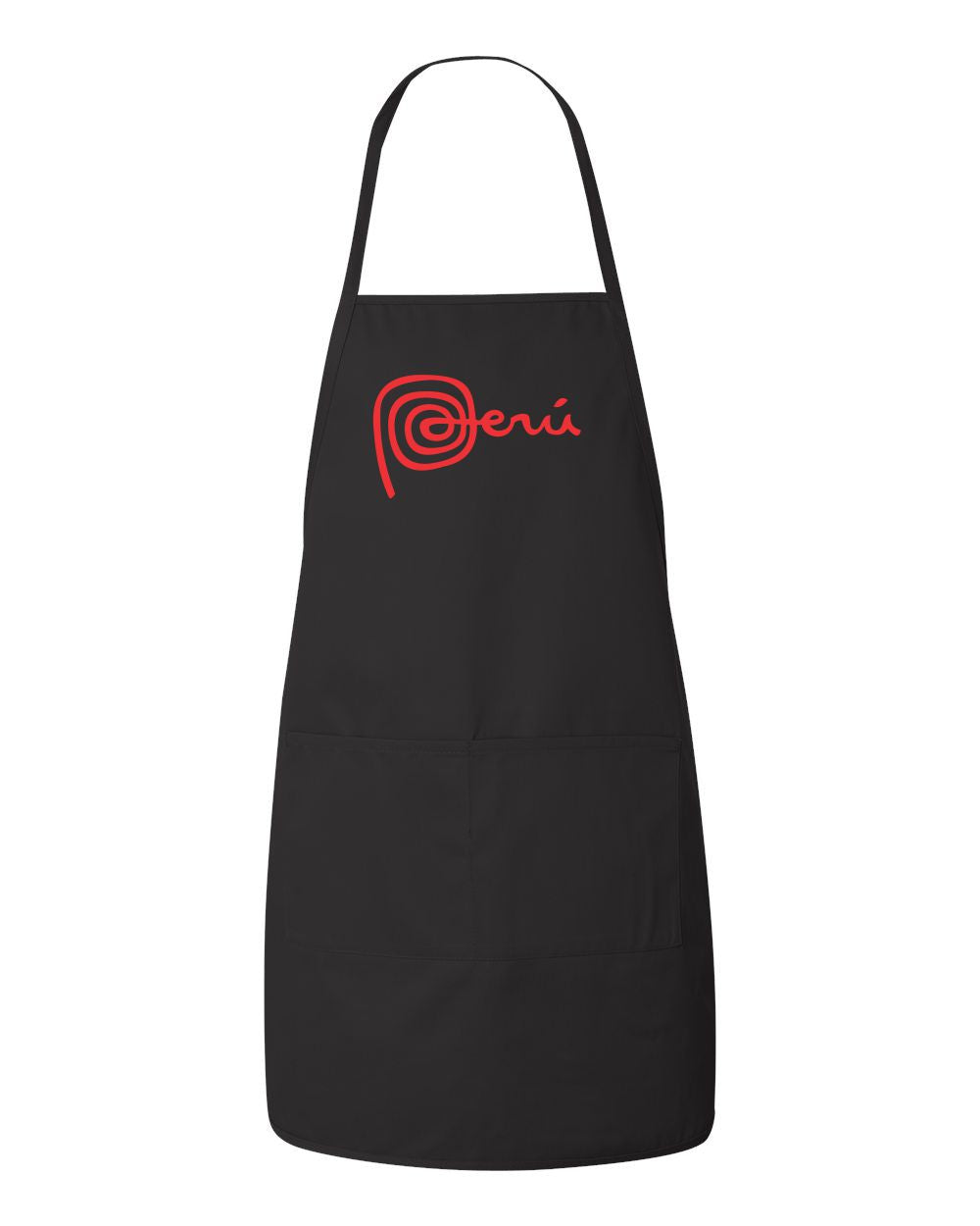 Marca Peru Black Chef Cooking Apron Mandil - Adult Size
