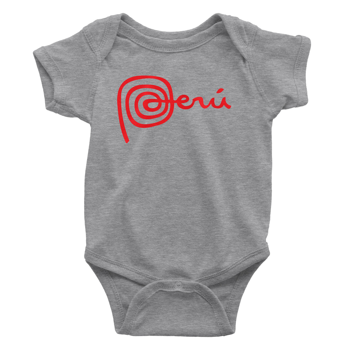 Marca Peru Heather Grey One-Piece Bodysuit for Baby