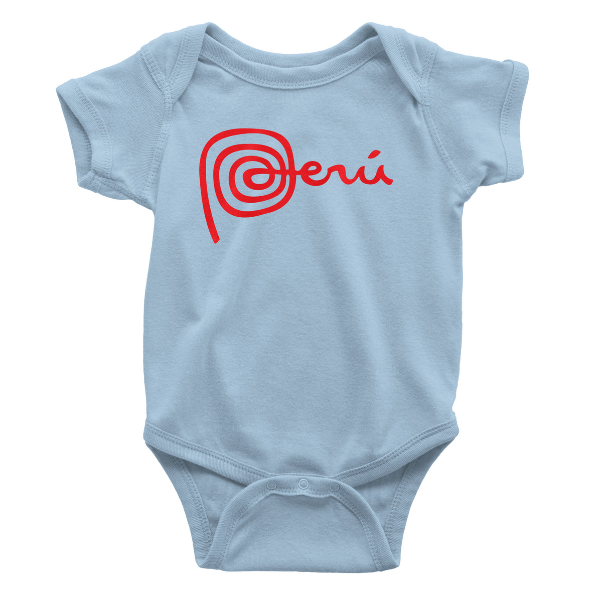 Marca Peru Light Blue One-Piece Bodysuit for Baby