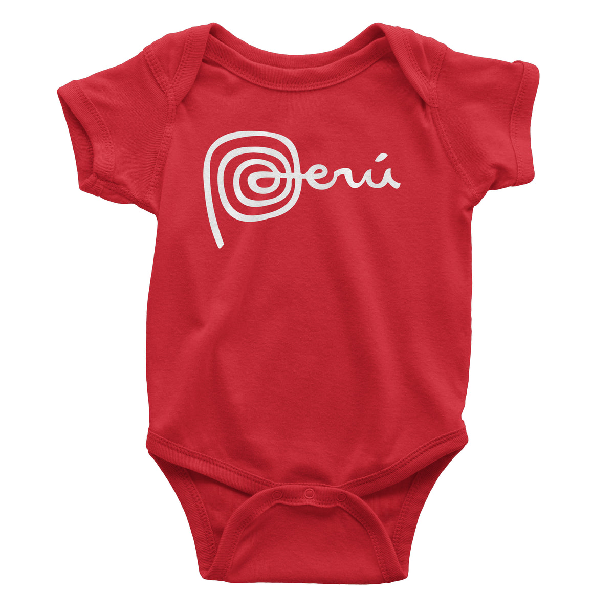 Marca Peru Red One-Piece Bodysuit for Baby