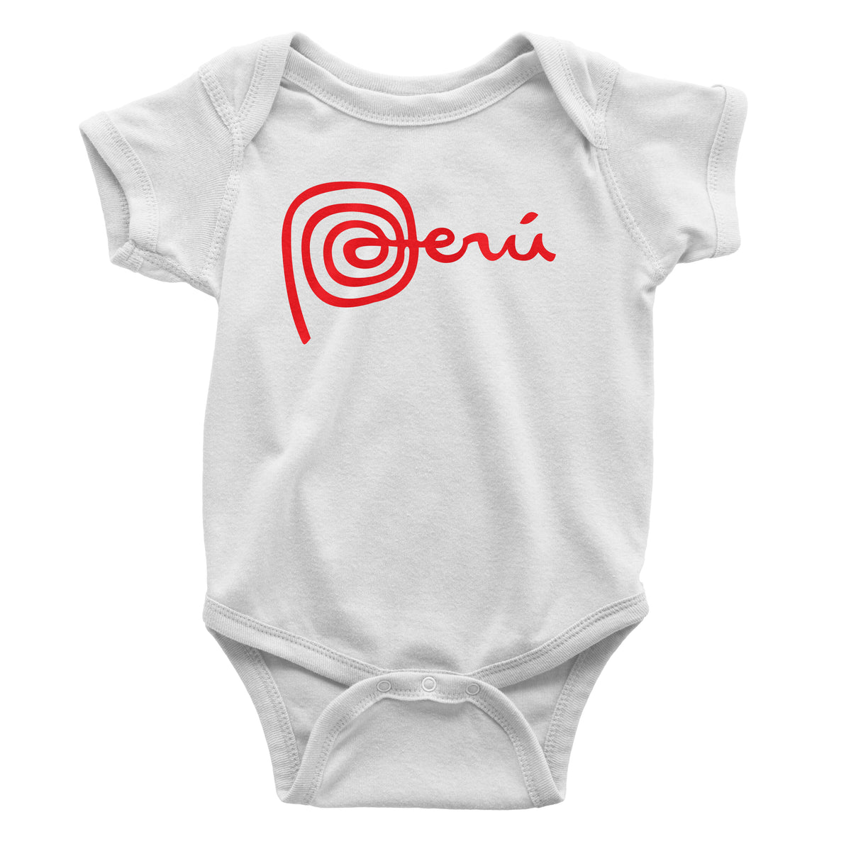 Marca Peru White One-Piece Bodysuit for Baby