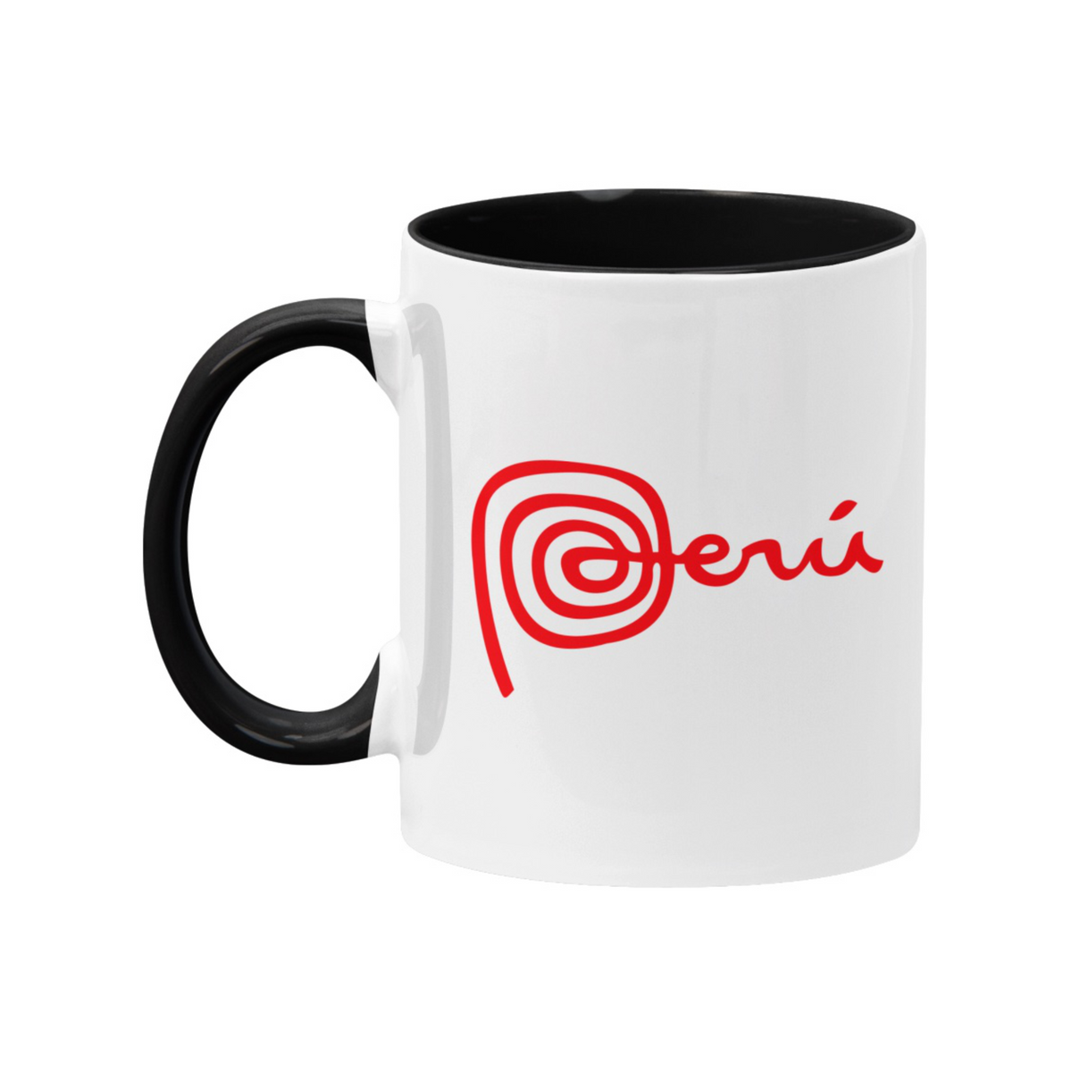 Marca Peru White/Black Coffee Mug | PeruCoUSA