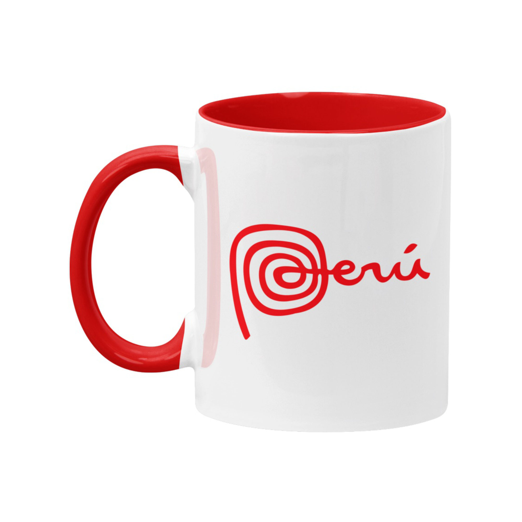 Marca Peru White/Red Coffee Mug | PeruCoUSA