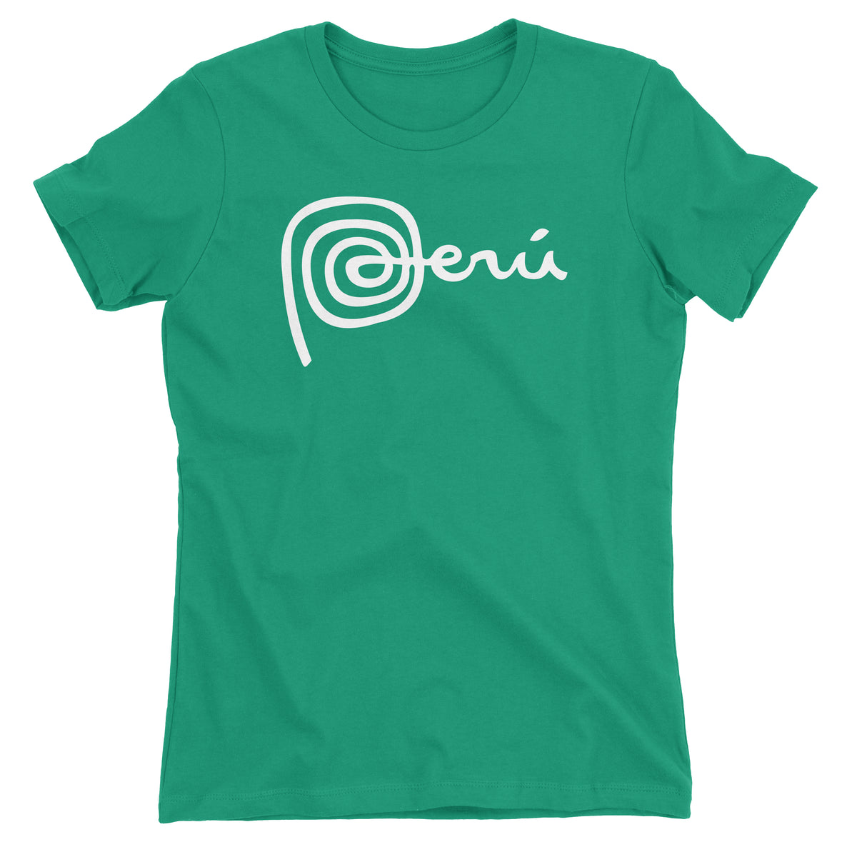 Marca Peru Green Short Sleeve Crewneck T-Shirt for Juniors