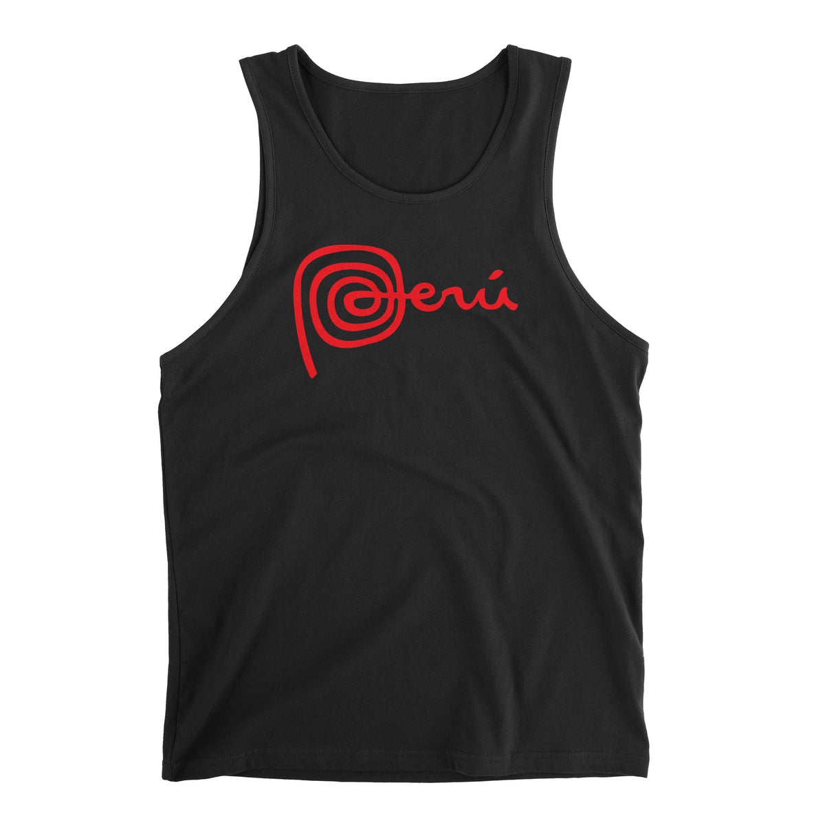 Marca Peru Black Sleeveless Tank Top for Men