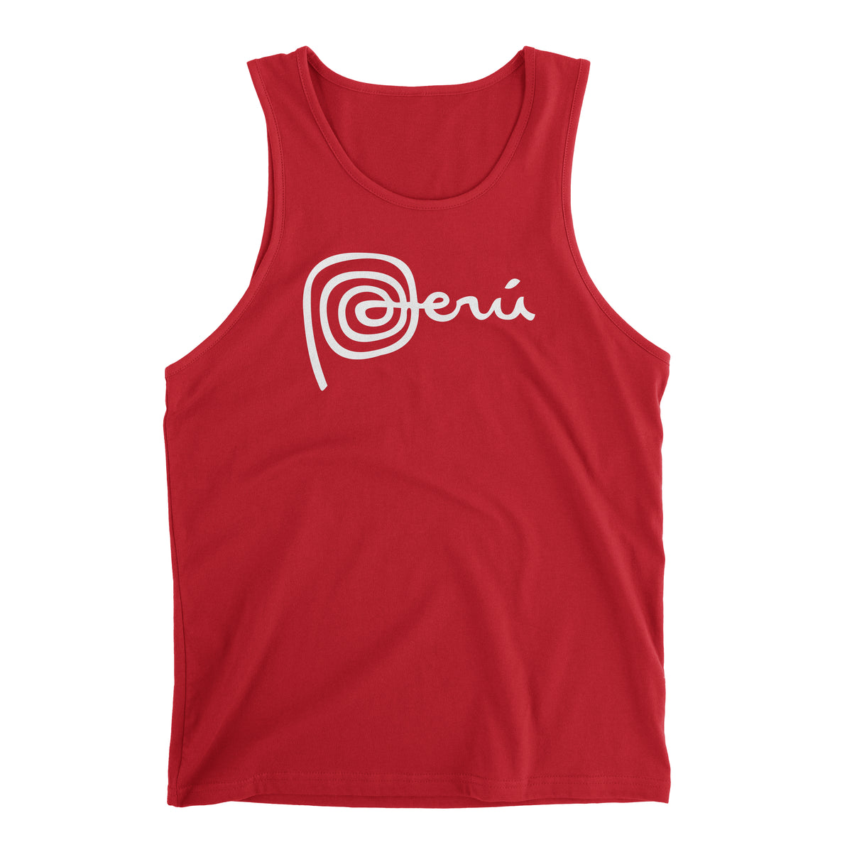 Marca Peru Red Sleeveless Tank Top for Men