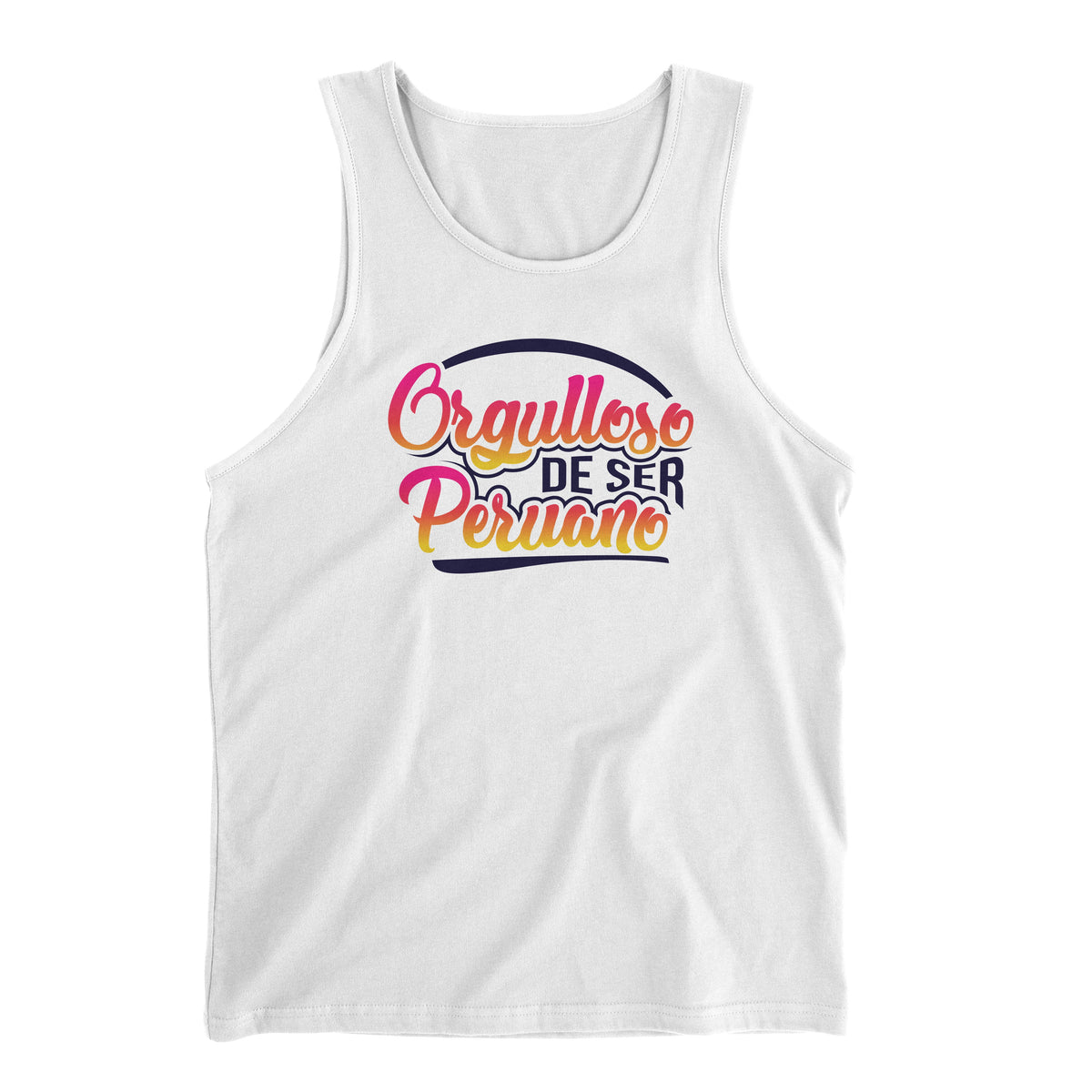 Orgulloso de ser Peruano White Tank Top for Men