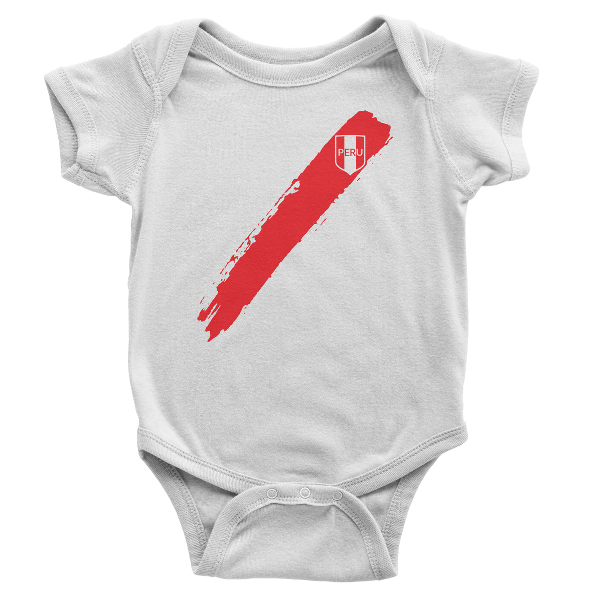 Peru Franja White One Piece Bodysuit Romper for Baby