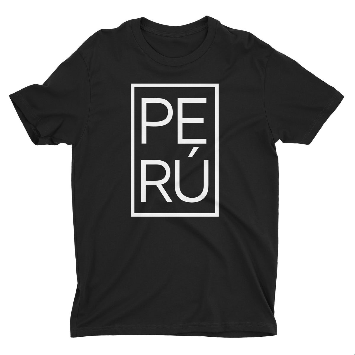 Peru Black Short Sleeve T-Shirt for Men