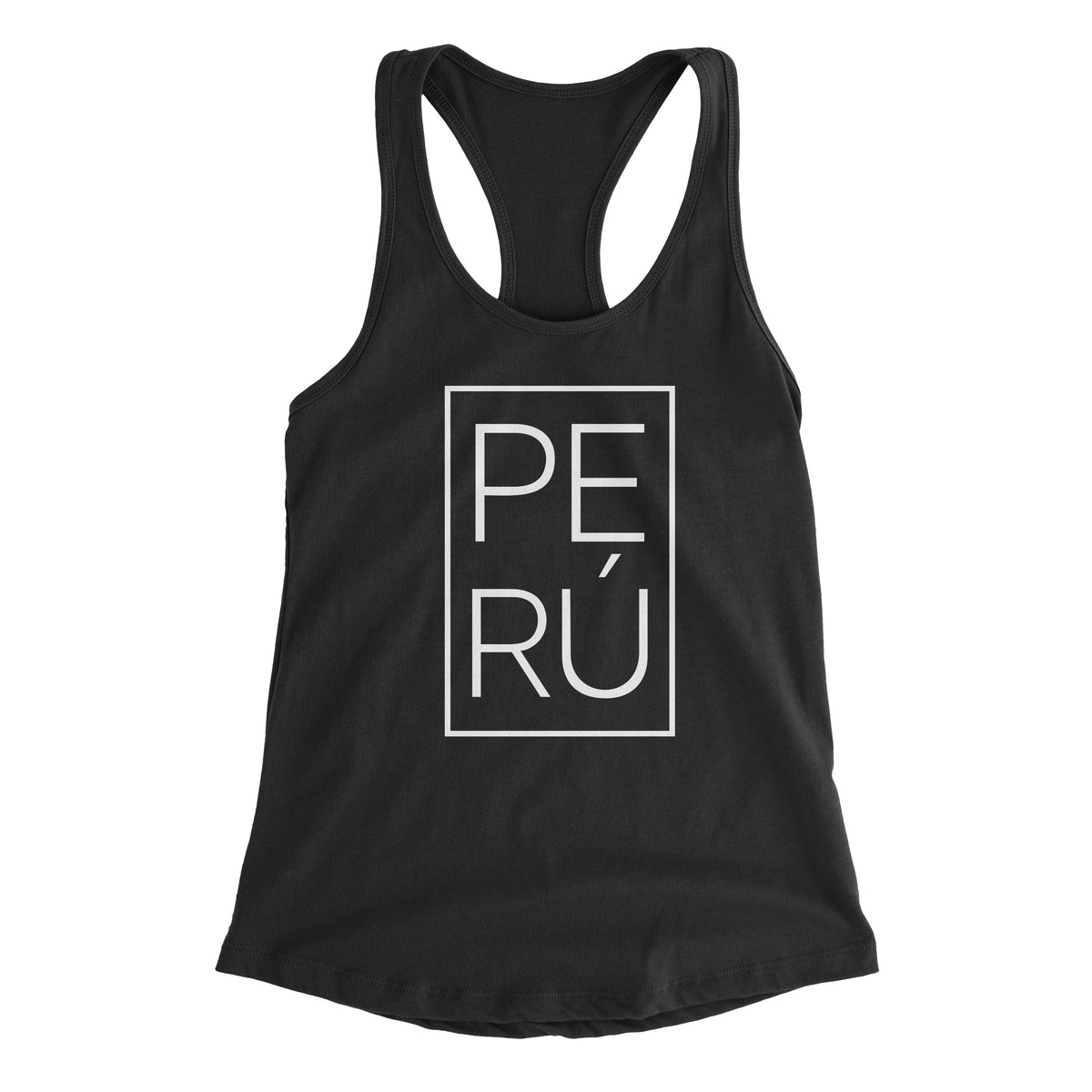 Peru Black Tank Top for Women