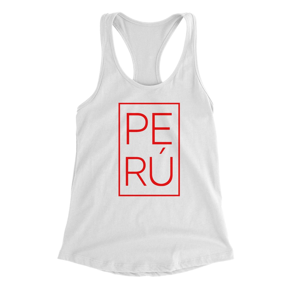 Peru White Tank Top for Women