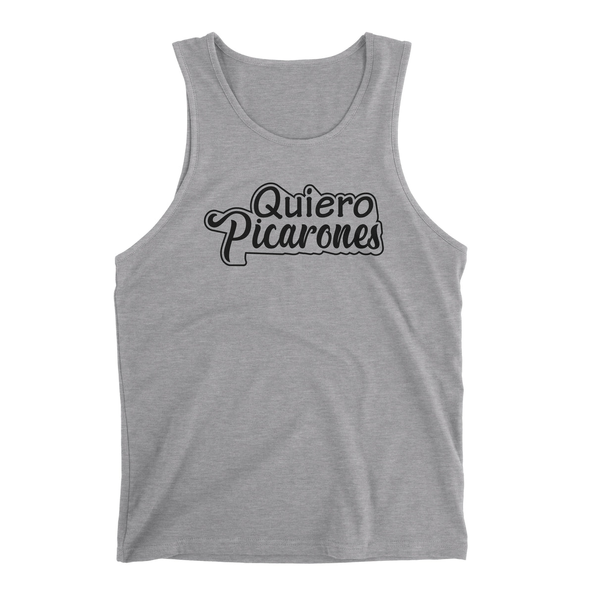 Quiero Picarones Funny Heather Grey Peru Tank Top for Men