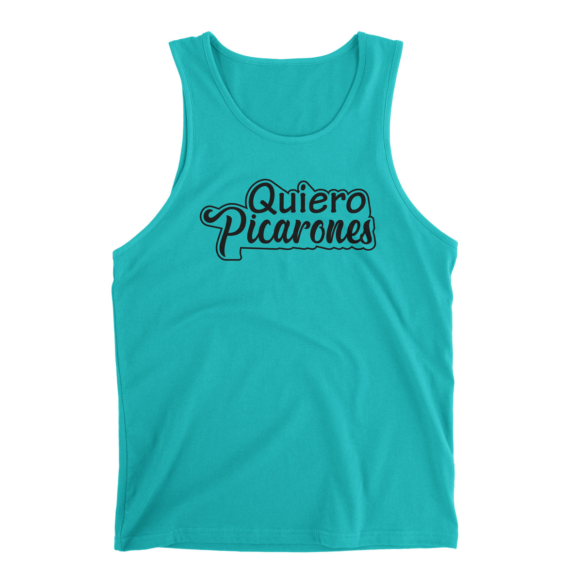 Quiero Picarones Funny Tahiti Blue Peru Tank Top for Men