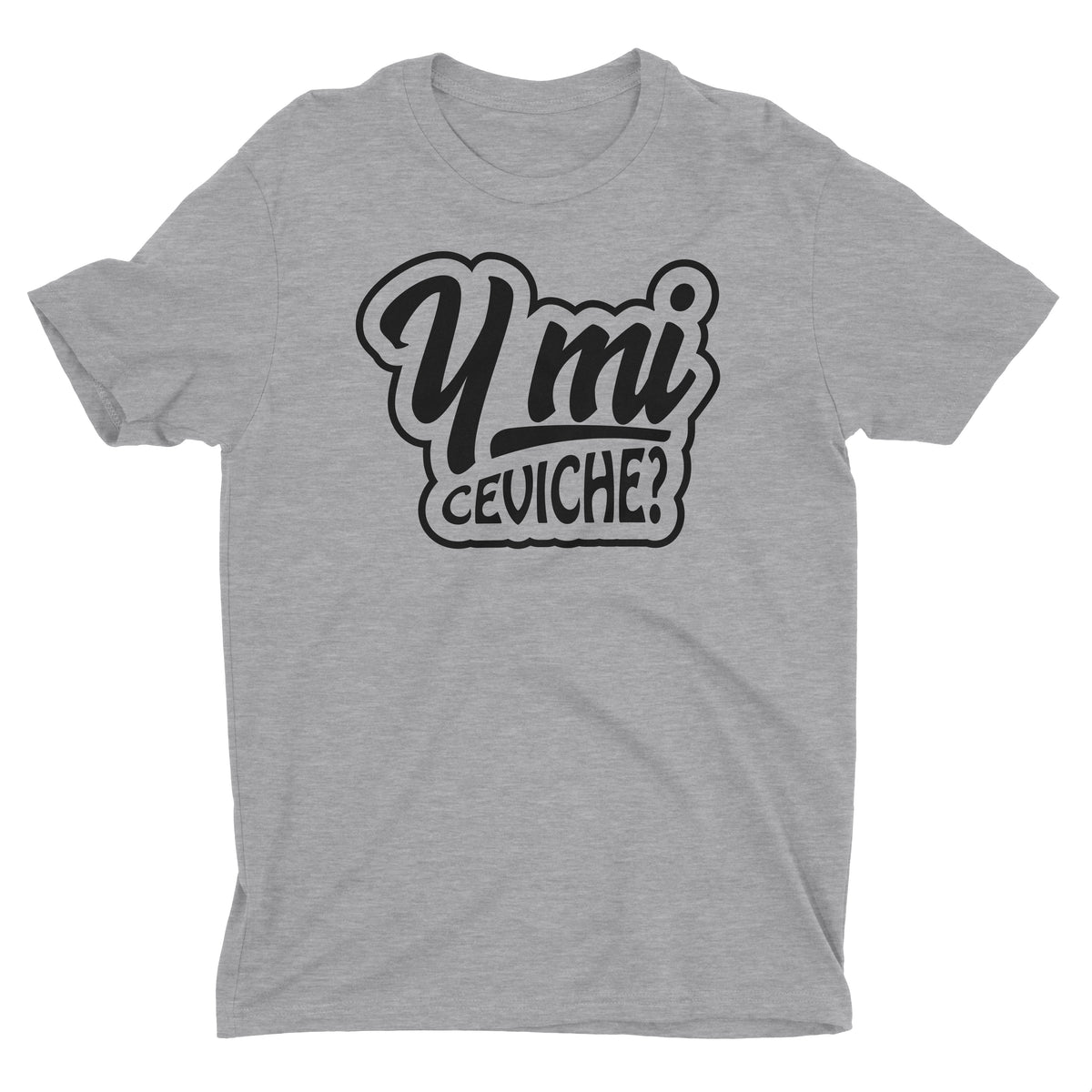 Y Mi Ceviche? Funny Peru Heather Grey T-Shirt for Men